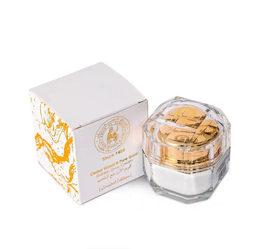 Khan Al Saboun Zedernholz & reines Gold Golden Glow Creme