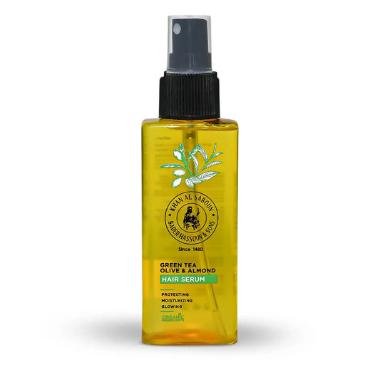 Khan Al Saboun Grüner Tee, Olive & Mandel Haarpflegeöl 100ml
