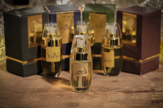 Khan Al Saboun 4er-Set Parfüm Öl Oud Sultani, Arab Night, Love Charm, Sharqiya (je 50ml)