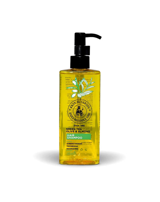 Khan Al Saboun Haarshampoo Grüner Tee & Olive & Mandeln